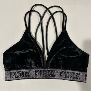 victoria’s secret pink velvet bralette size small